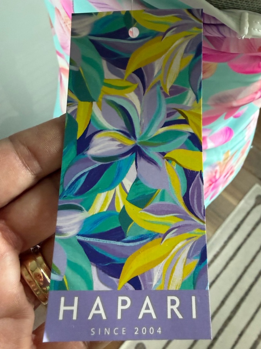 Hapari Petunia Pop Sport Tankini (Top Only) - Size M - New With Tags - Picture 4 of 5